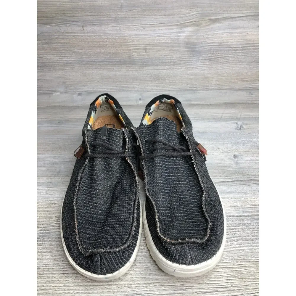 Hey Dude Wally ECO Stretch Casual Shoes Sneakers Mens Size 13 Gray